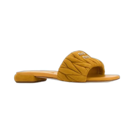 Miu Miu Open-Toe Slip-On Sandals