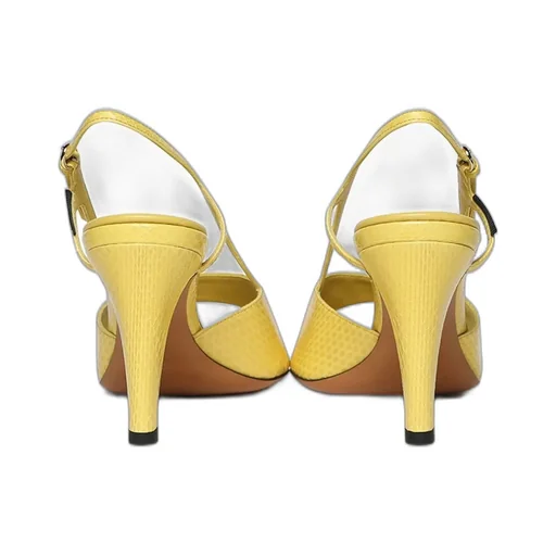 Miu Miu Embossed Slingback Sandals