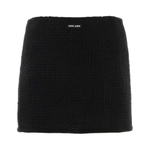 Miu Miu Button Detailed Mid-Rise Skirt