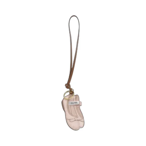 Miu Miu Logo-Appliqué Ballet Trick Keychain