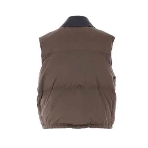 Miu Miu Button-Up Drawstring Gilet
