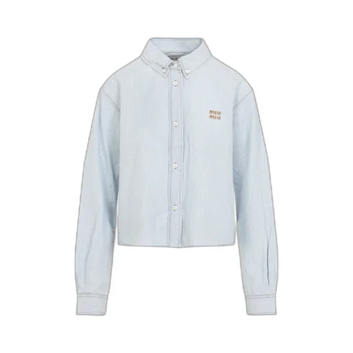 Miu Miu Logo-Embroidered Shirt