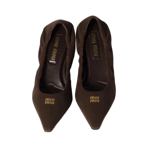 Miu Miu Ruched Slip-On Pumps