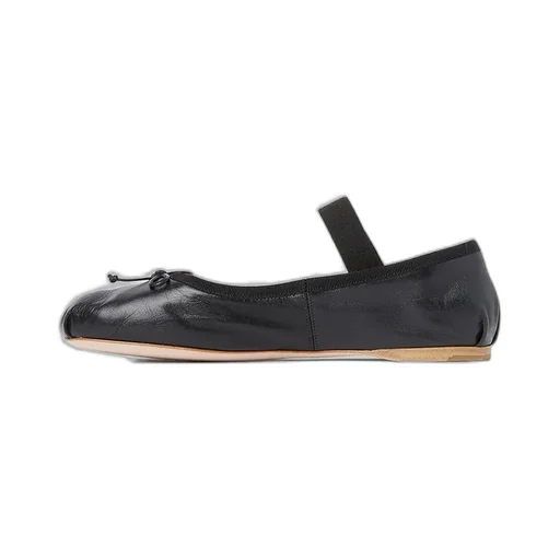 Miu Miu Logo Band Bow-Detailed Ballerinas