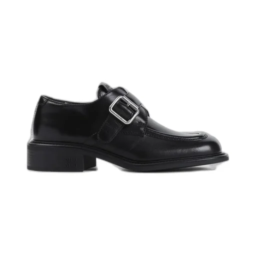 Miu Miu Logo-Embossed Loafers