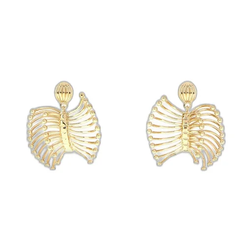 Miu Miu Lasered Logo Earrings