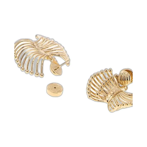 Miu Miu Lasered Logo Earrings