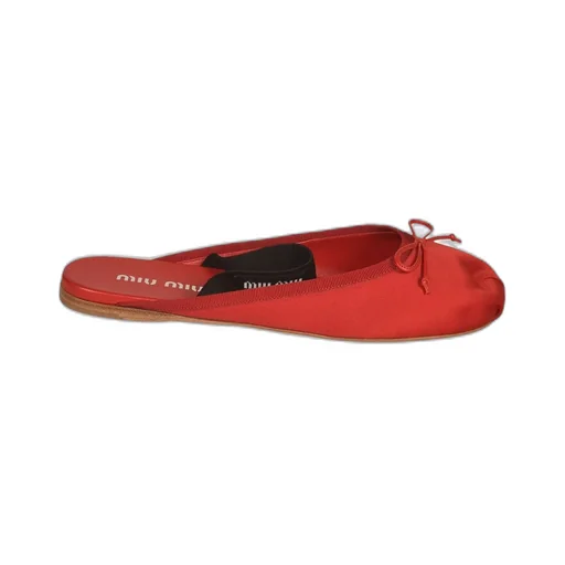 Miu Miu Bow-Detailed Slip-On Sandals