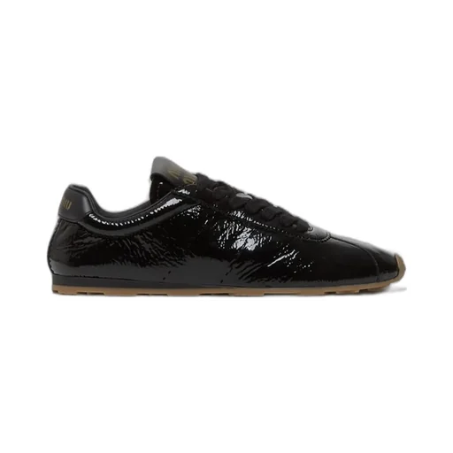 Miu Miu Logo-Printed Lace-Up Sneakers