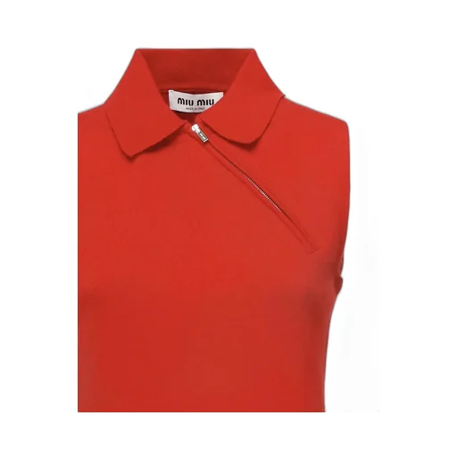 Miu Miu Sleeveless Polo Jumper