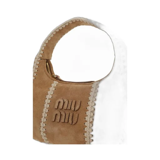 Miu Miu Logo-Detailed Zipped Hobo Bag