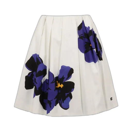 Miu Miu Floral Printed A-Line Skirt