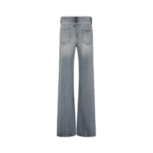 Miu Miu Logo-Detailed Denim Jeans