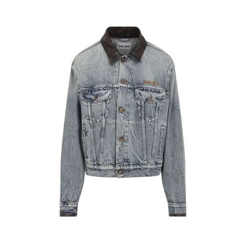 Miu Miu Button-Up Denim Jacket