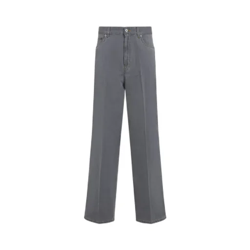Miu Miu Logo-Embroidered Denim Jeans