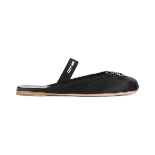 Miu Miu Bow-Detailed Slip-On Sandals