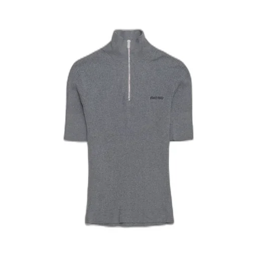 Miu Miu Half-Zip Knitwear