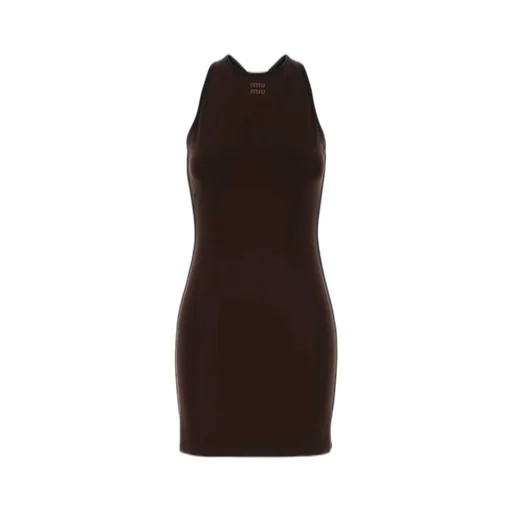 Miu Miu Sleeveless Stretched Dress