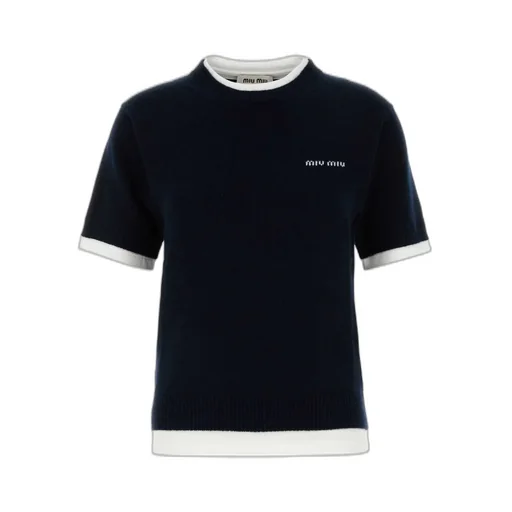 Miu Miu Layered Short-Sleeved Jumper