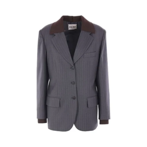 Miu Miu Single-Breasted Tailored Blazer