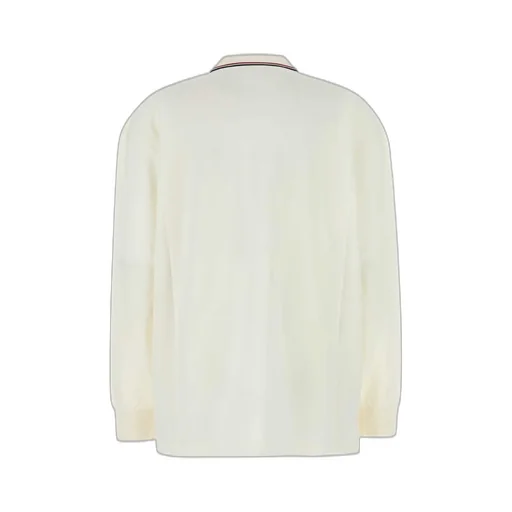 Miu Miu Logo-Embroidered Long-Sleeved Polo Shirt