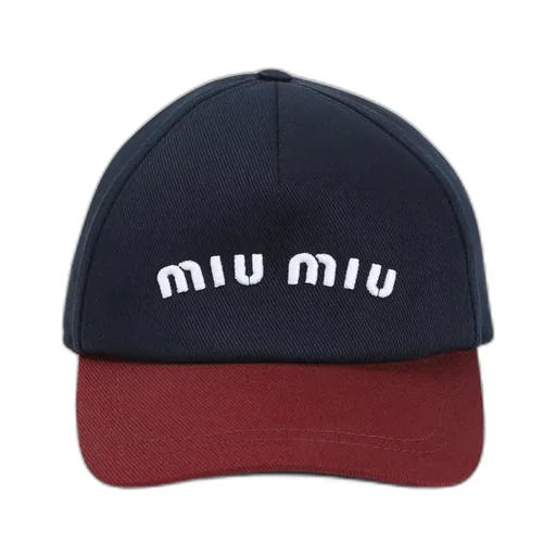 Miu Miu Drill Logo-Embroidered Baseball Cap