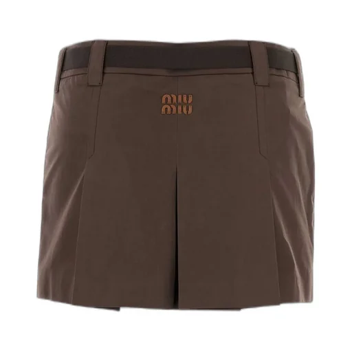 Miu Miu Belted Mini Skirt