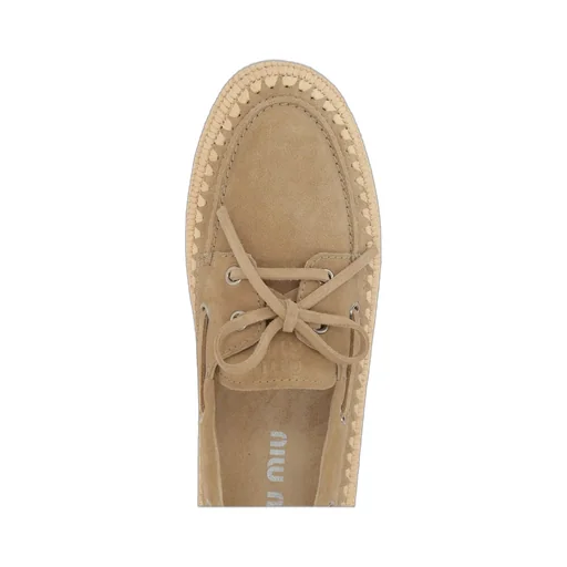 Miu Miu Lace-Up Boat Shoes