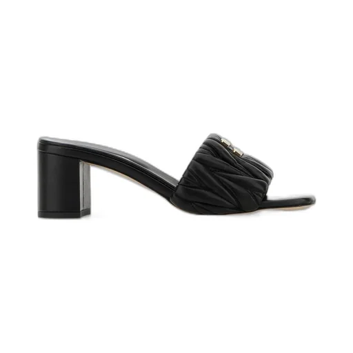 Miu Miu Logo-Lettering Slip-On Sandals