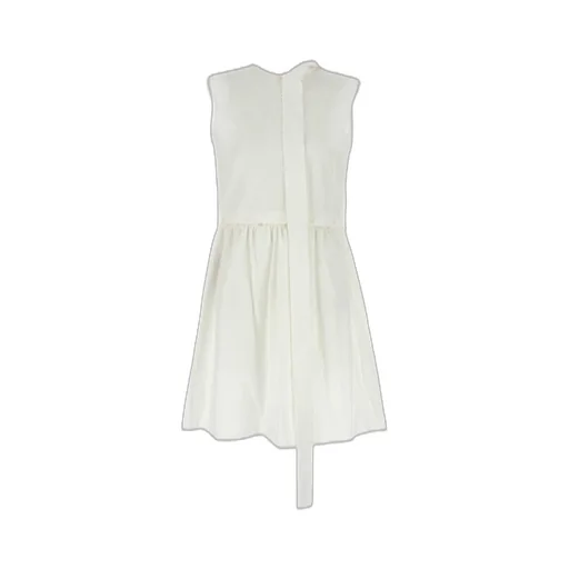 Miu Miu Logo-Patch Sleeveless Dress