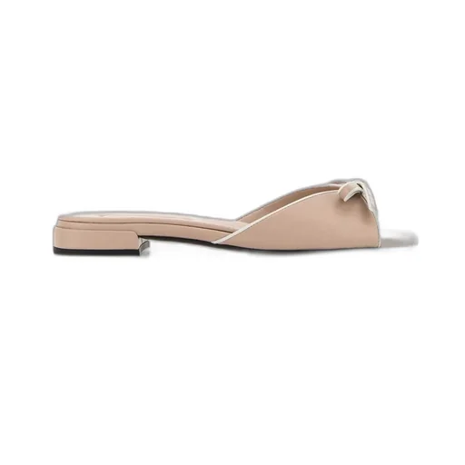 Miu Miu Bow-Detailed Slip-On Sandals