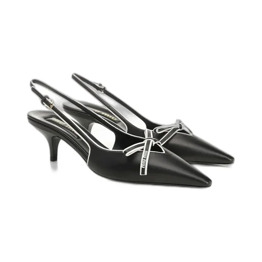 Miu Miu Pointed-Toe Slingback Pumps