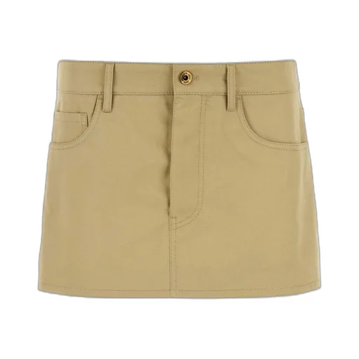 Miu Miu Logo-Detailed Mini Skirt