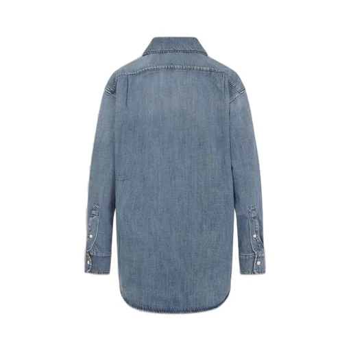 Miu Miu Button-Up Denim Shirt
