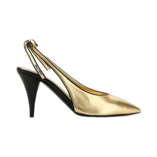 Miu Miu Pointed-Toe Slingback Pumps