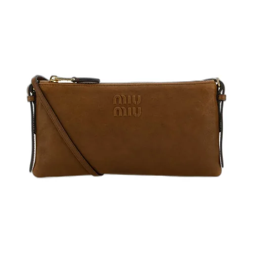 Miu Miu Logo Embossed Small Shoulder Bag