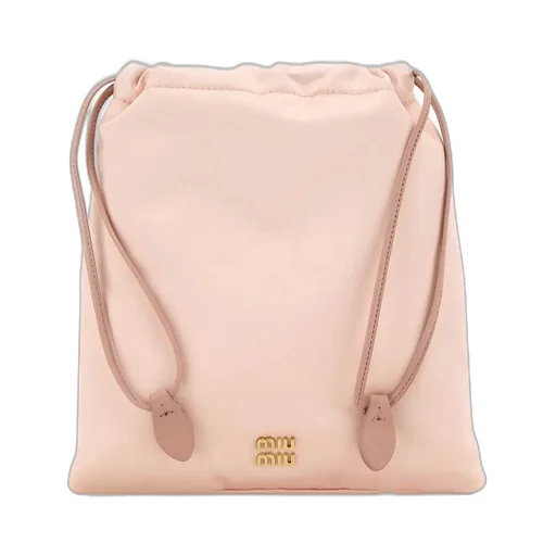 Miu Miu Logo Patch Makeup Bag