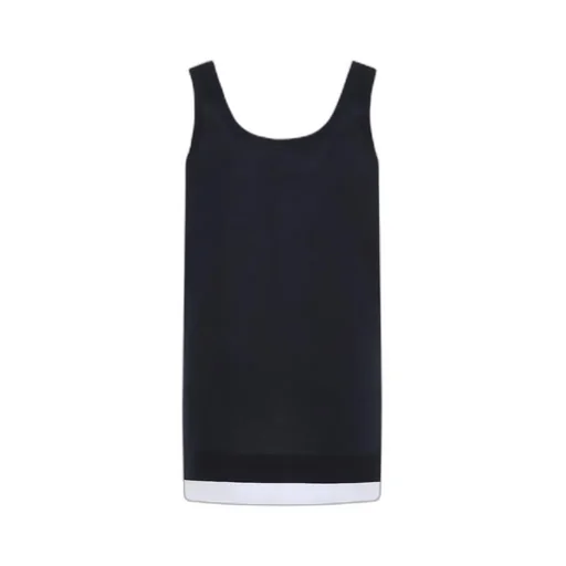 Miu Miu Logo-Embroidered Sleeveless Dress