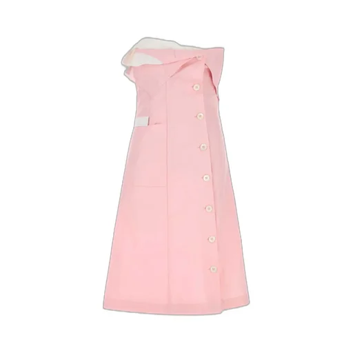 Miu Miu Strapless Layered-Detailed Mini Dress