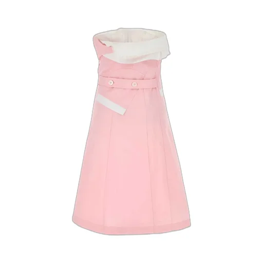 Miu Miu Strapless Layered-Detailed Mini Dress