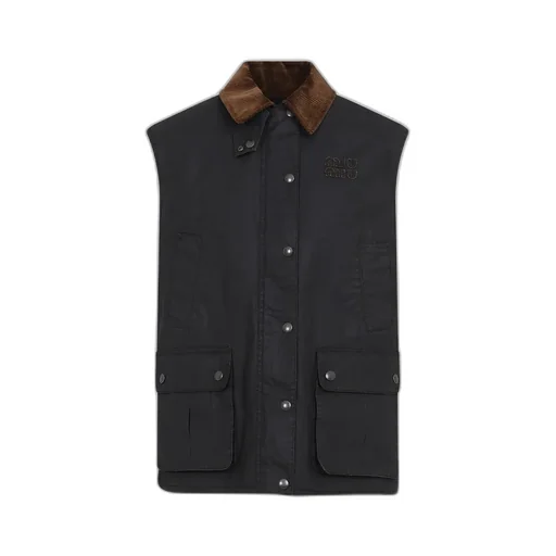 Miu Miu Logo-Detailed Gilet