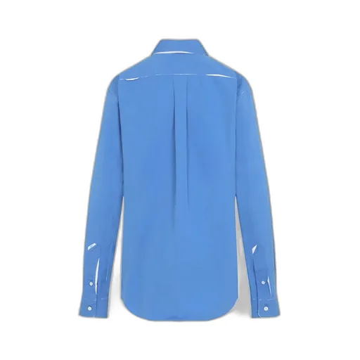 Miu Miu Logo Embroidered Long-Sleeved Shirt