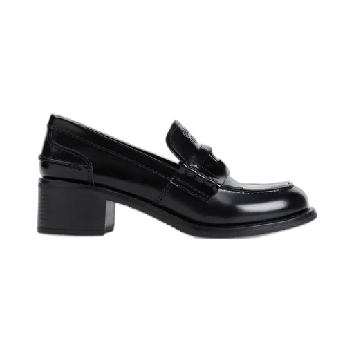 Miu Miu Logo-Embossed Penny Loafers