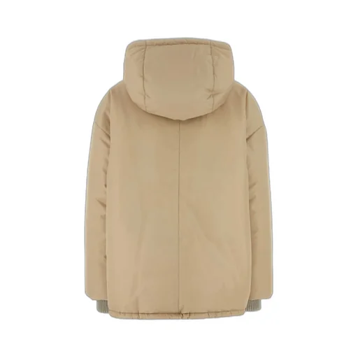 Miu Miu Drawstring Hooded Down Jacket