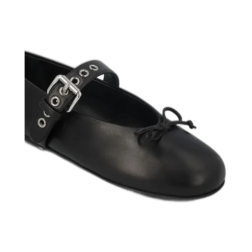 Miu Miu Bow-Detailed Flat Shoes