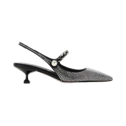 Miu Miu Embellished Pointed Toe Pumps