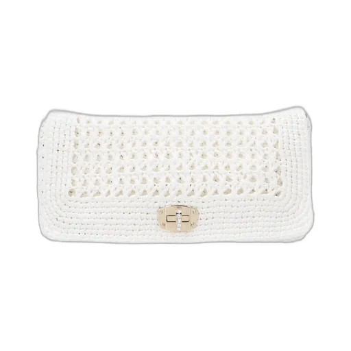 Miu Miu Embroidered Foldover Shoulder Bag