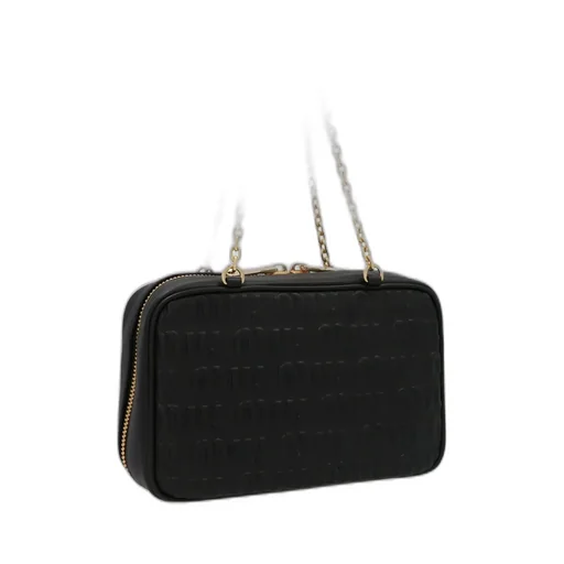 Miu Miu Allover Logo Zipped Shoulder Bag