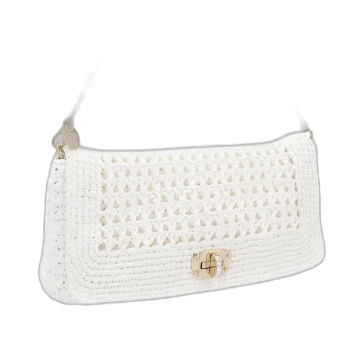 Miu Miu Embroidered Foldover Shoulder Bag