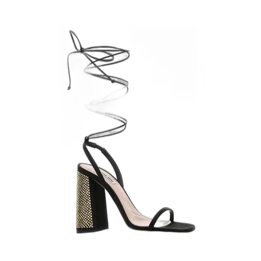 Miu Miu Ankle Tie-Fastening Embellished Sandals